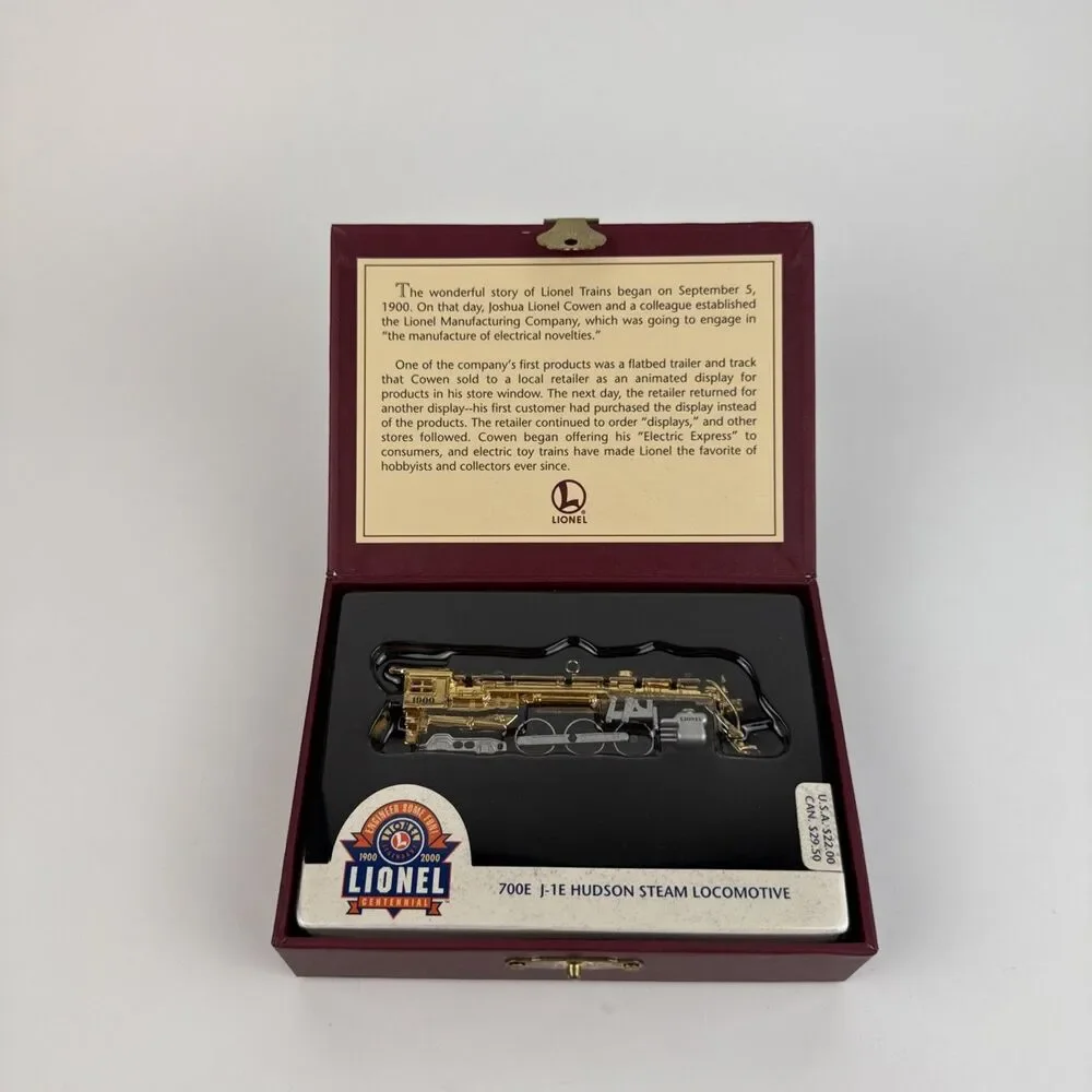 Hallmark Lionel 100th Anniversary 700E J-Hudson Steam Locomotive Ornament